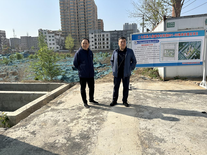 星空(中国)党委委员、副总经理张岩到孙八砦城中村改造项目调研项目建设工作